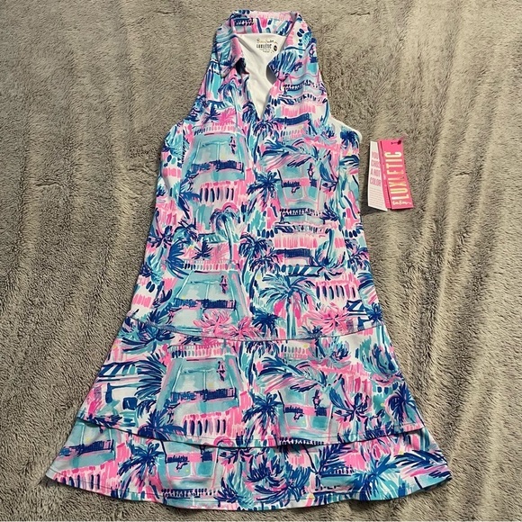 Lilly Pulitzer Dresses & Skirts - Lilly Pulitzer X Meryl Luxletic Dania Ravello Blue Dress NWT